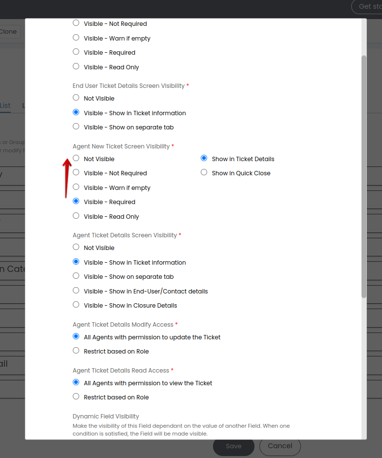HaloPSA - Editar campos requeridos HaloPSA - Editar campos requeridos