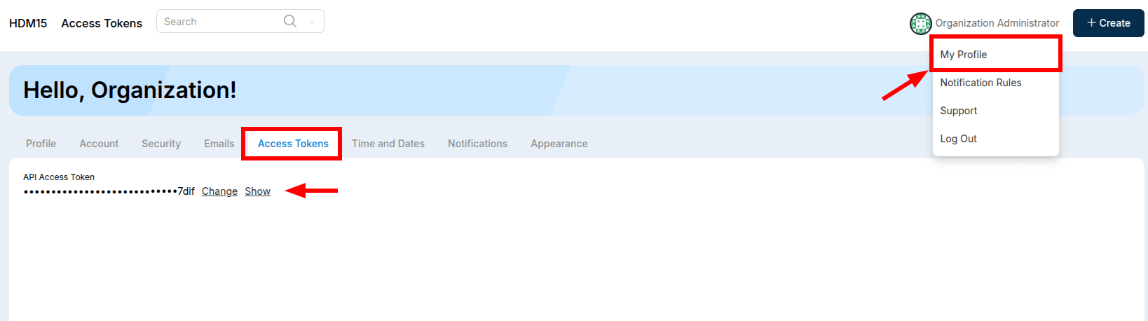 Sherpadesk my profile settings