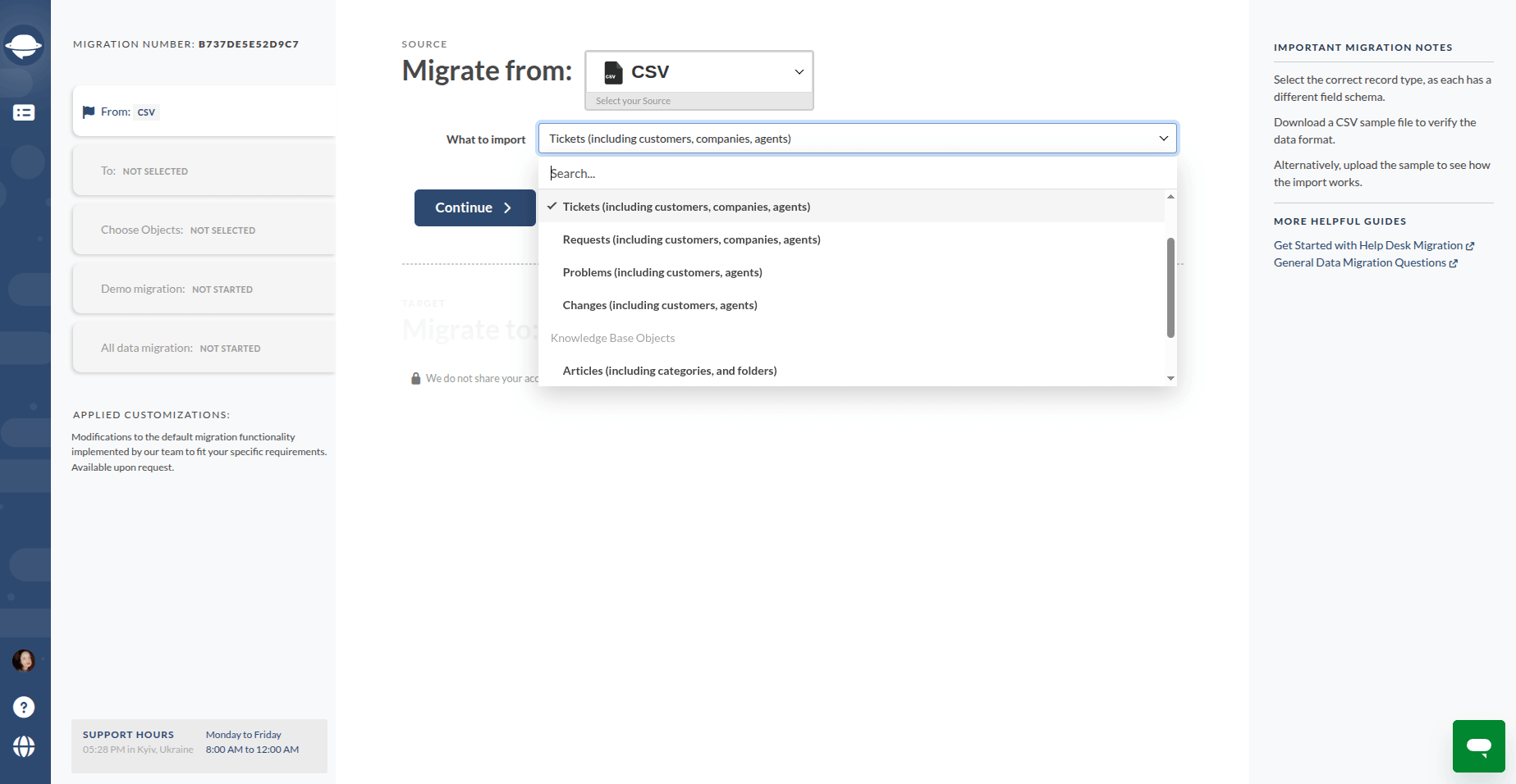 Connect CSV - Migration Wizard Connect CSV - Migration Wizard