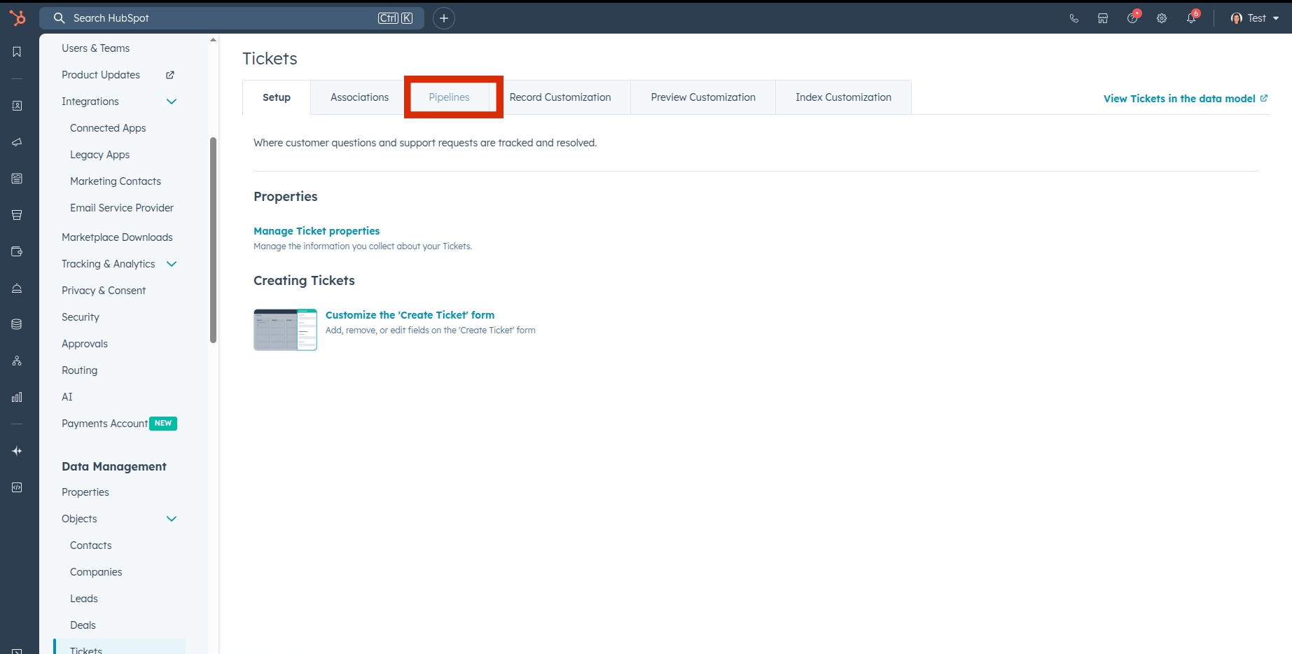 Ticket Pipelines HubSpot
