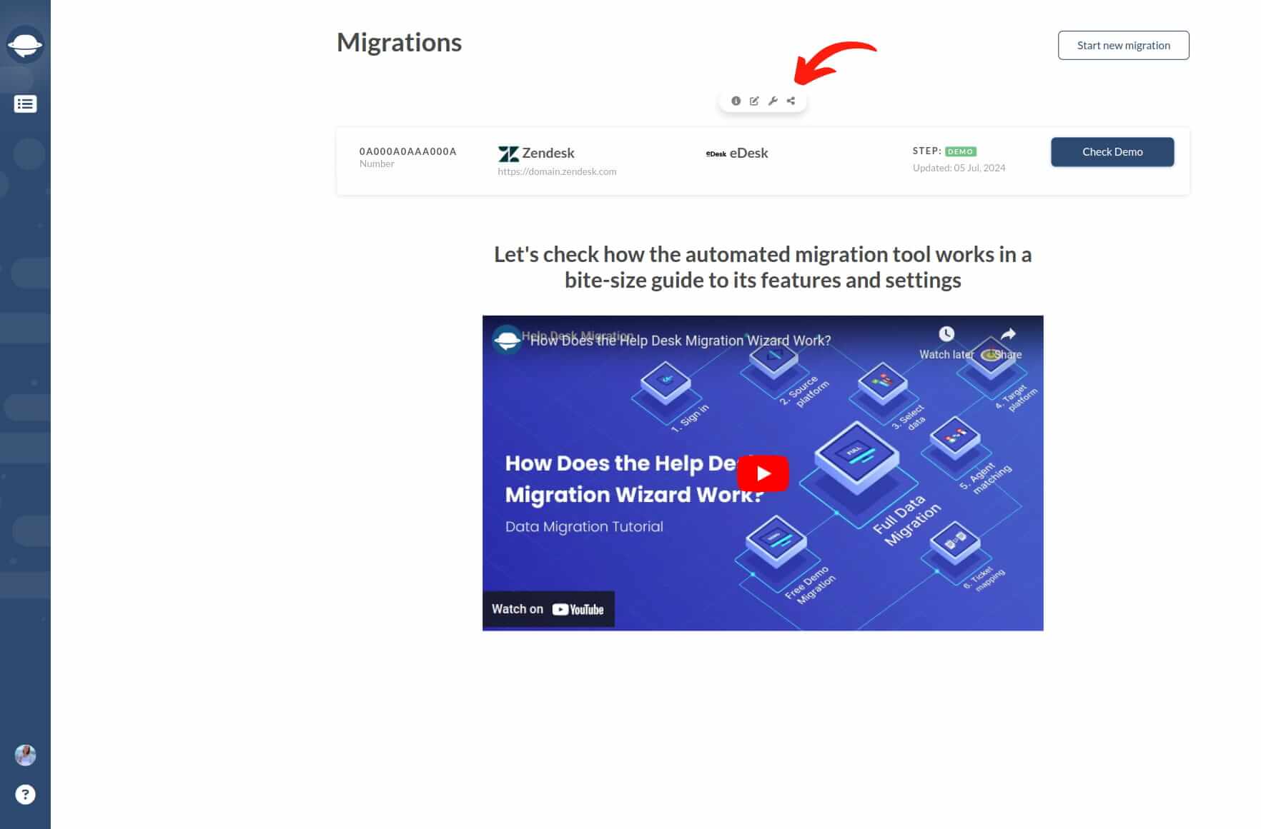 Compartir tu migración - eDesk