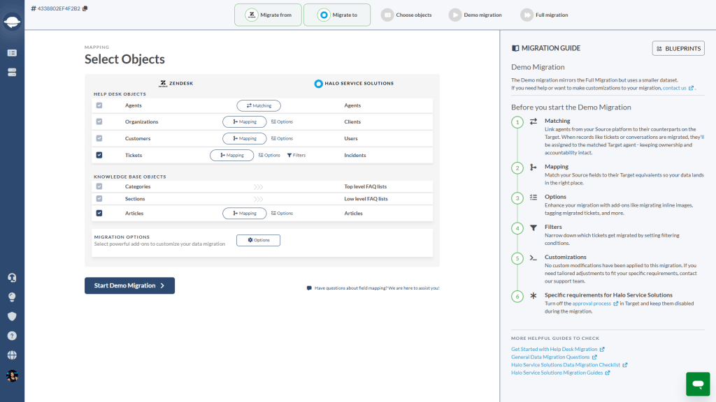 Halo Migration Data Mapping Halo Migration Data Mapping