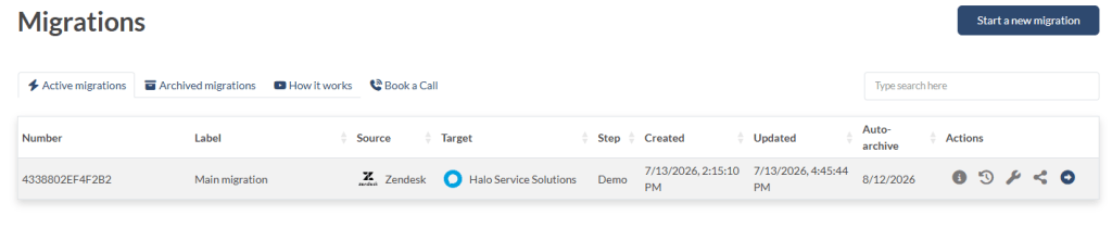Label Halo Migration Label Halo Migration