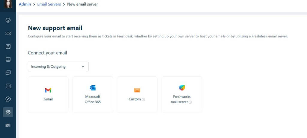 Freshdesk E-Mail-Erstellung über Gmail