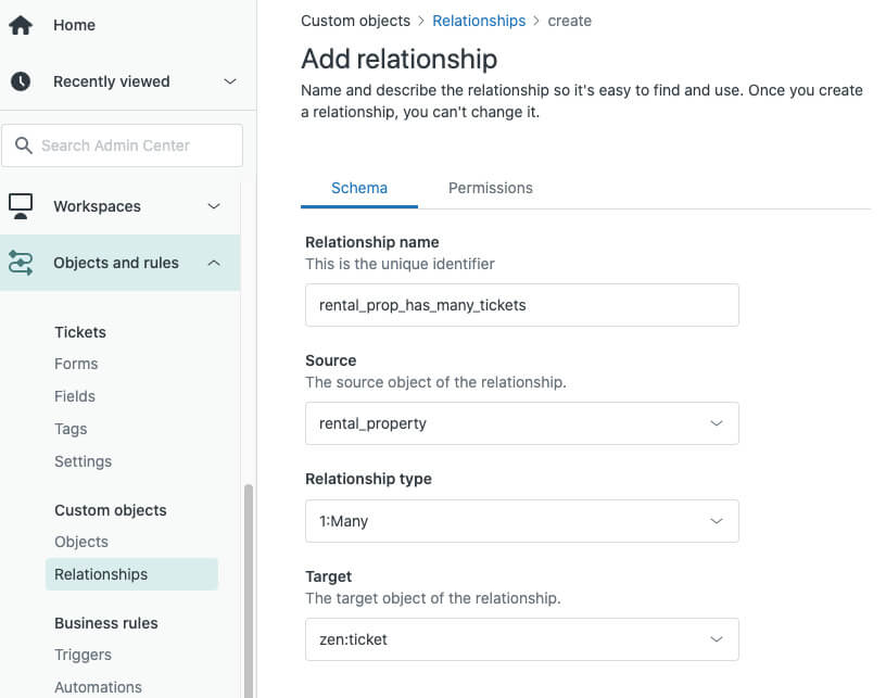 Zendesk Custom Relationship