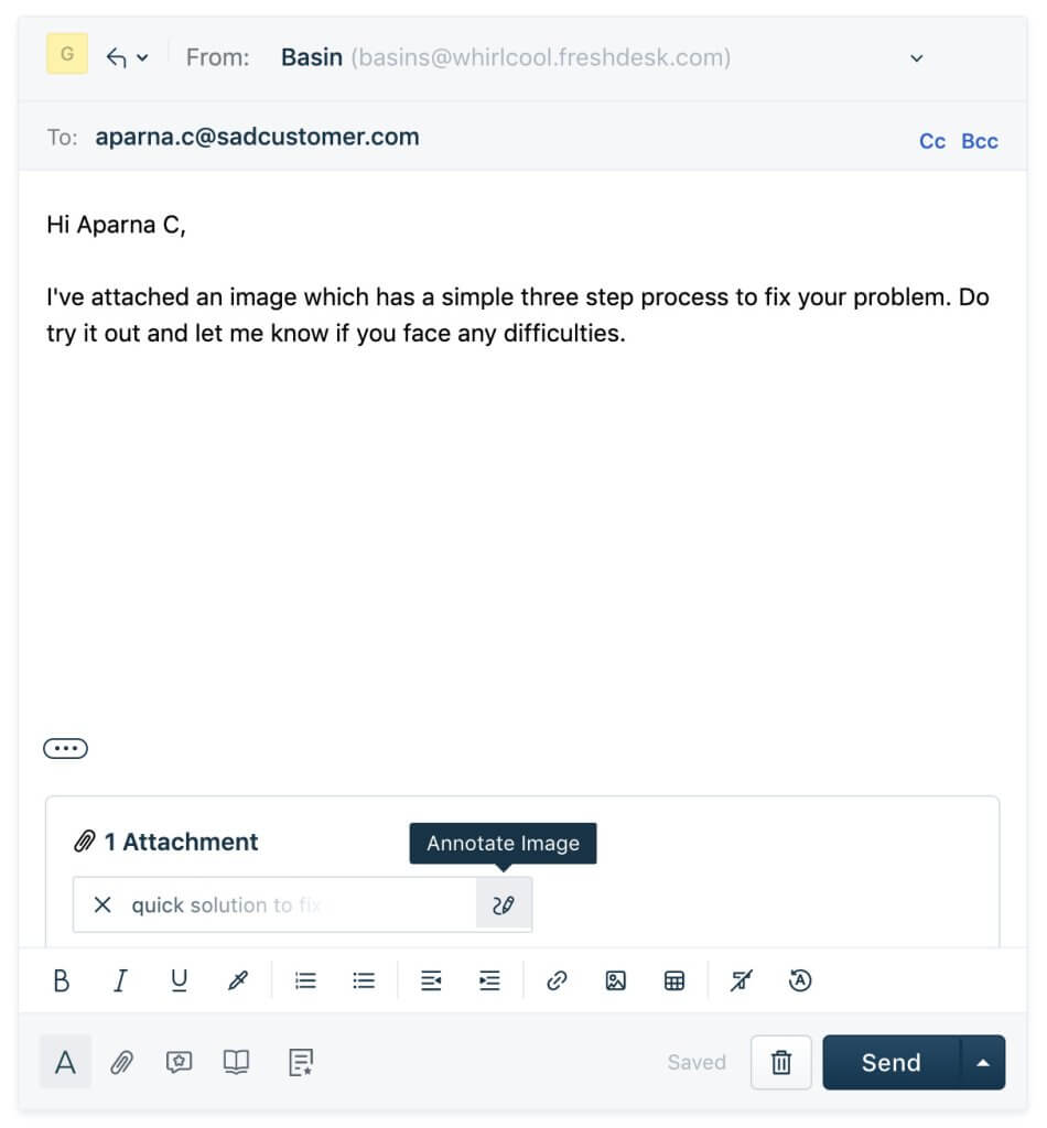 Freshdesk Anotar Archivo Adjunto