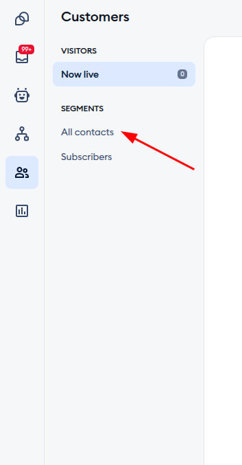 Tidio All Contacts