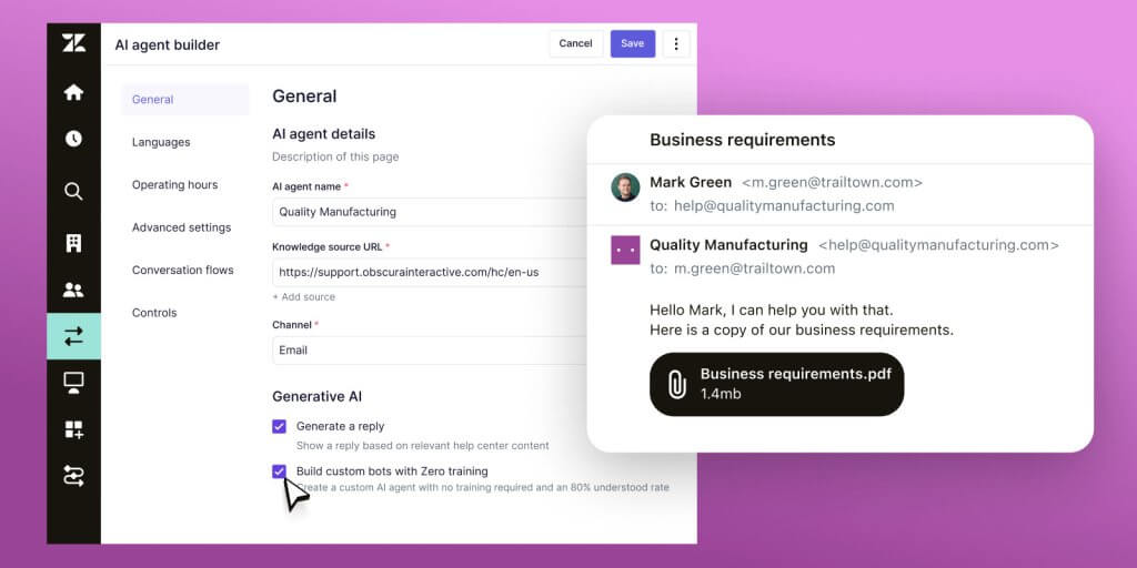 Agents IA Zendesk