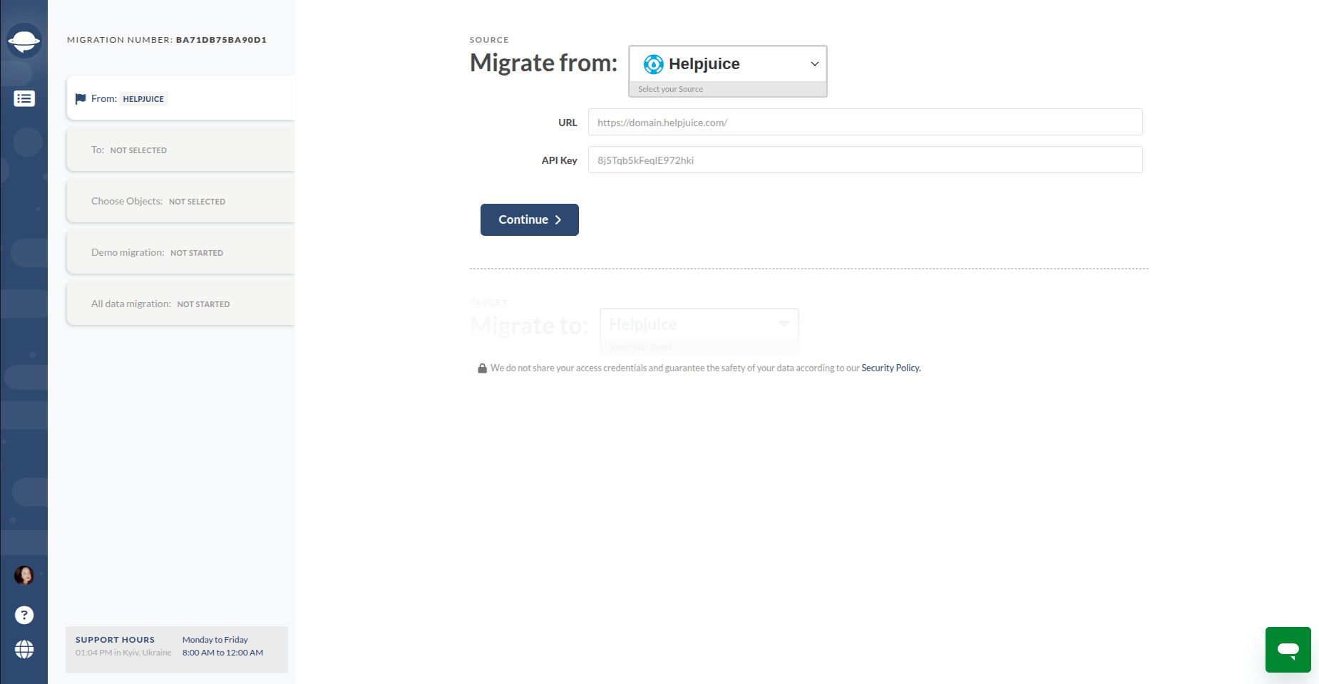 Migration Wizard do Helpjuice