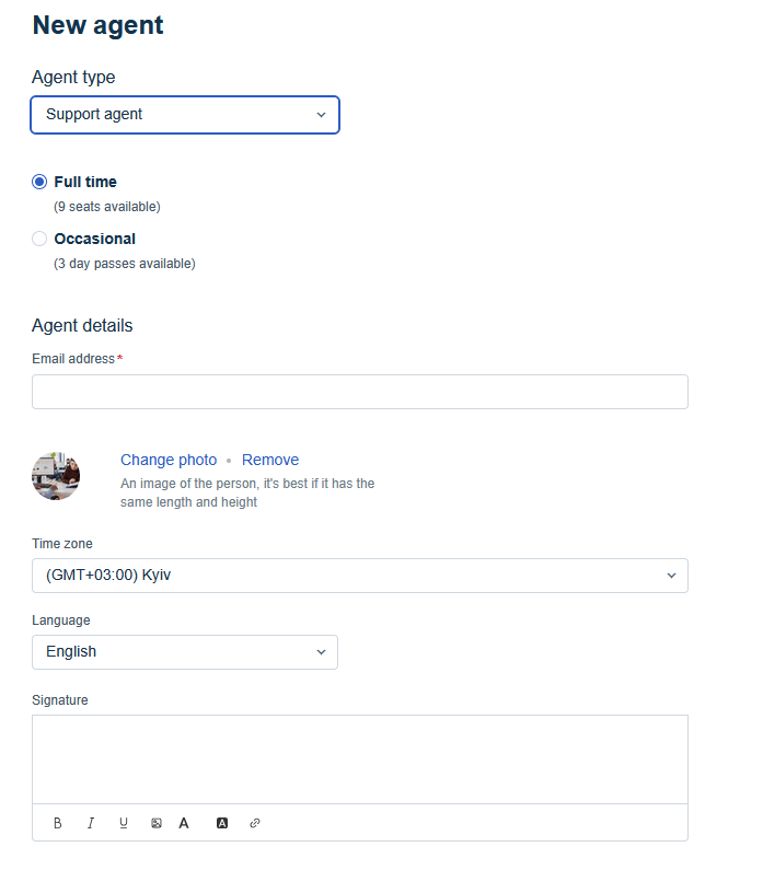 Edit Agent Profile Freshdesk
