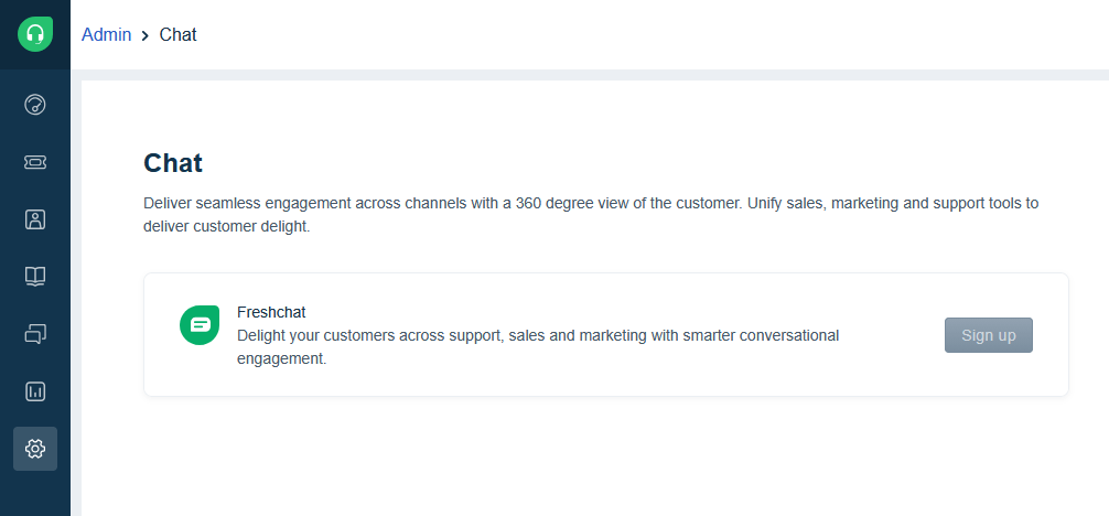 Integração Freshchat