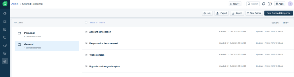 Respostas Prontas Freshdesk