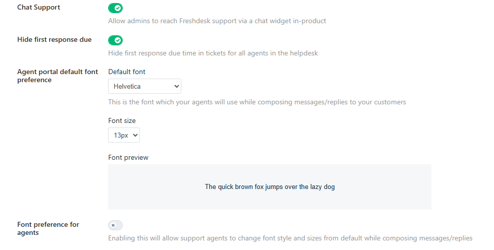 Freshdesk Hide First Response Due