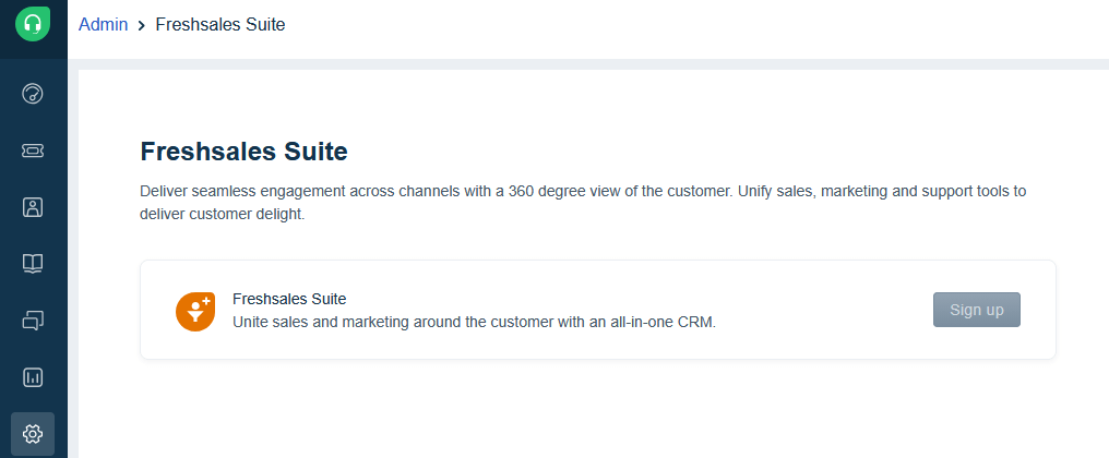 Integração Freshsales Suite