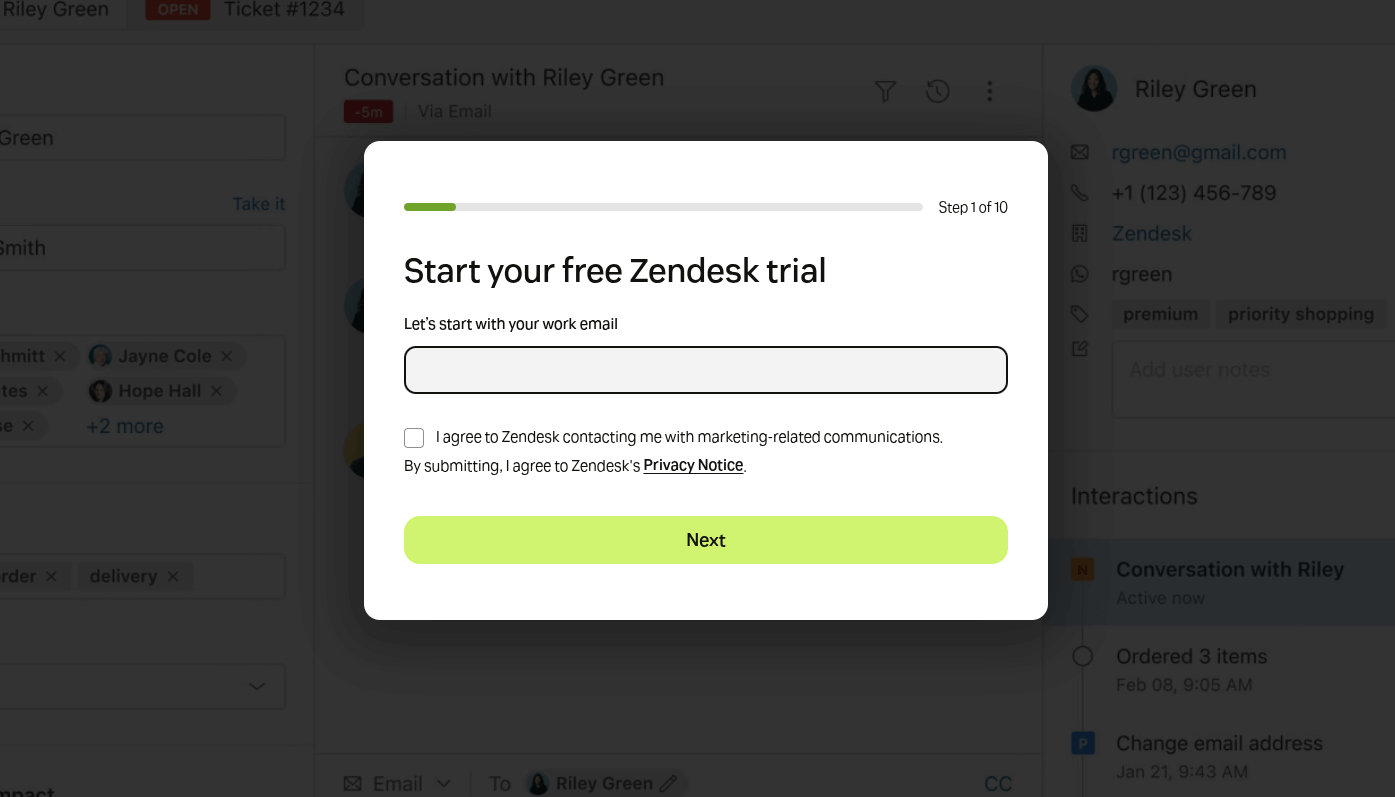 Cadastro Zendesk
