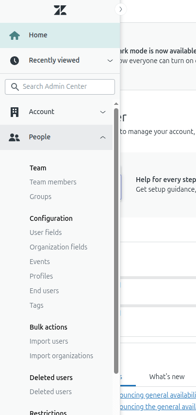 Adicionar agente ou administrador no Zendesk