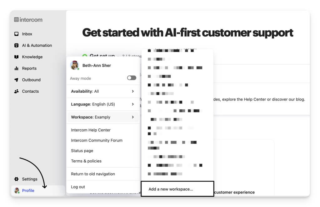 Additional Workspace Intercom