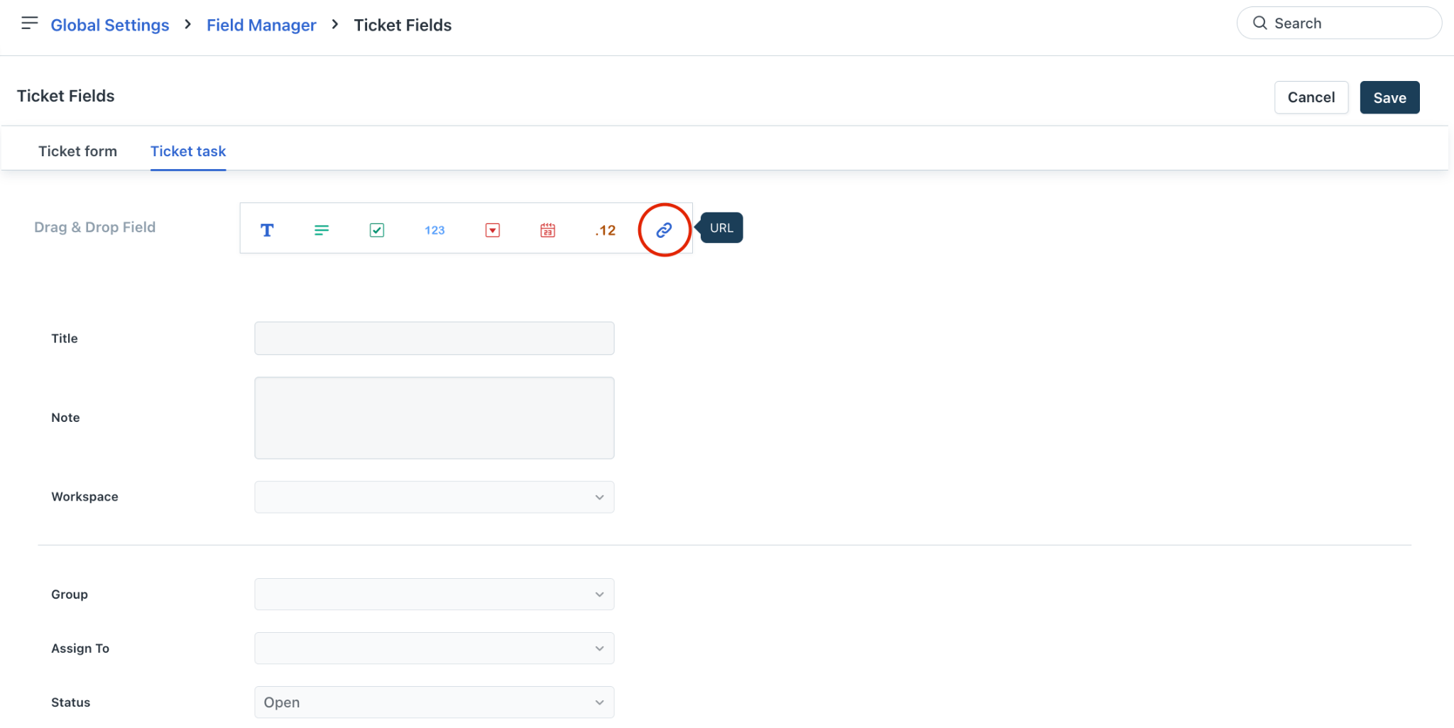 Campo personalizado no Freshservice