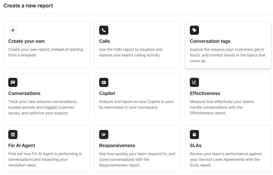Relatórios Intercom