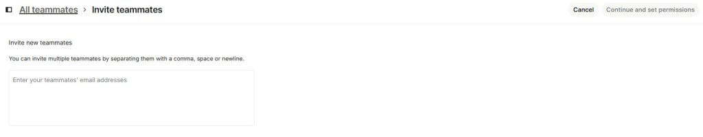 Invite Teammates Intercom