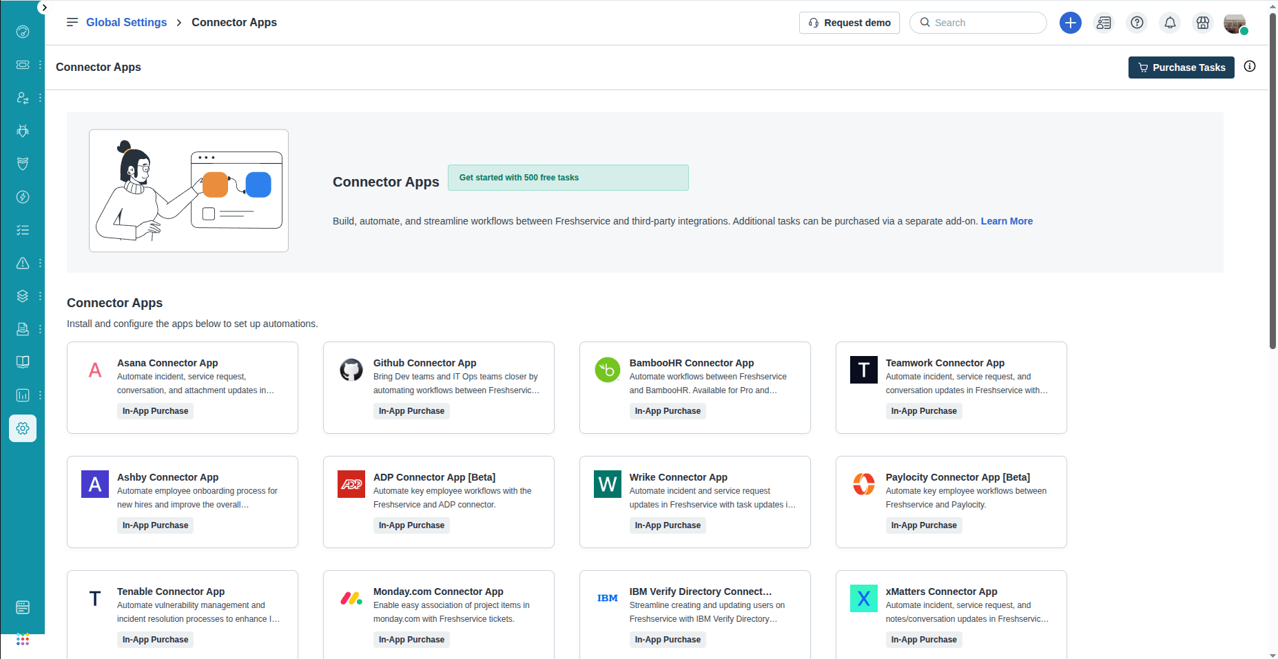 Apps de Conector Freshservice