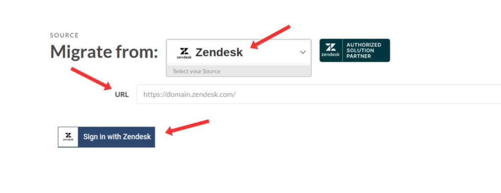 Zendeskログイン