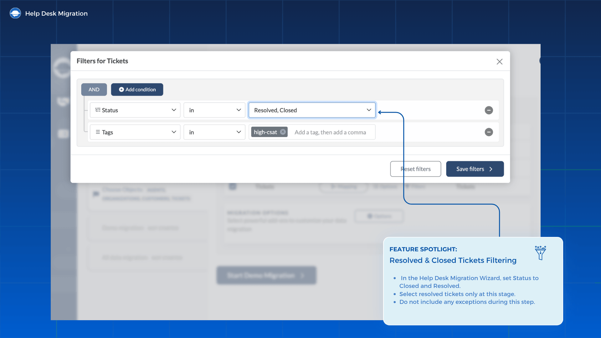 Resolved and closed tickets