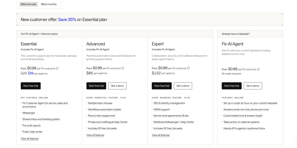 Intercom Pricing Intercom Pricing