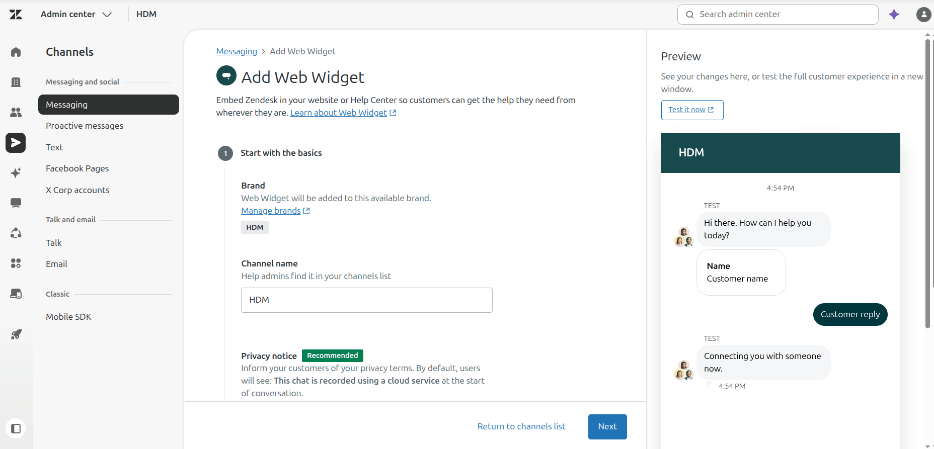 Zendesk - Live Chat