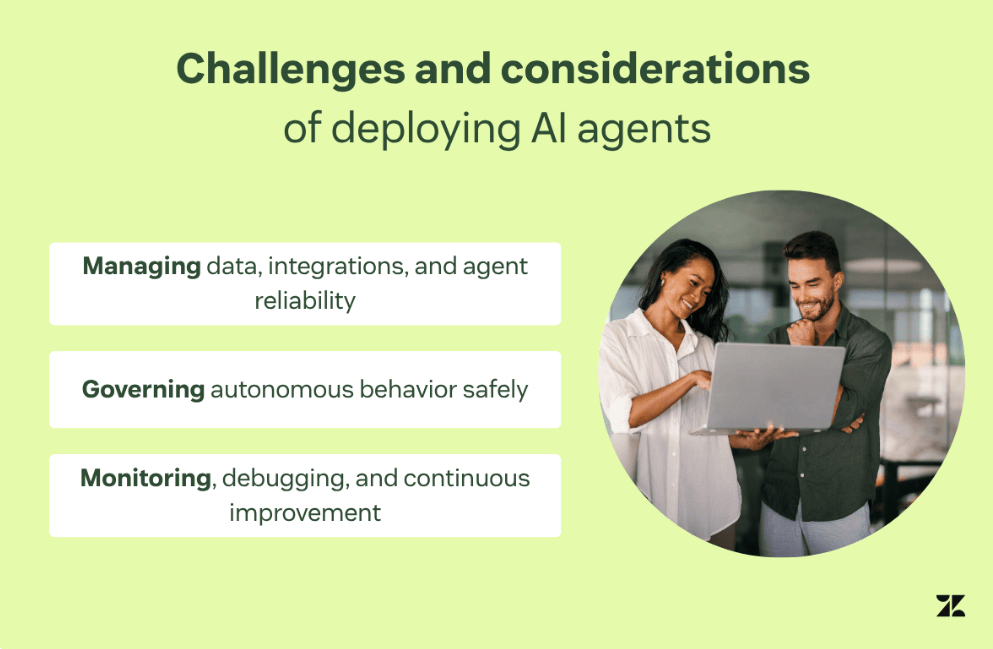 Implantação do agente de IA Zendesk Zendesk - Desafios de Implantação de Agentes de IA