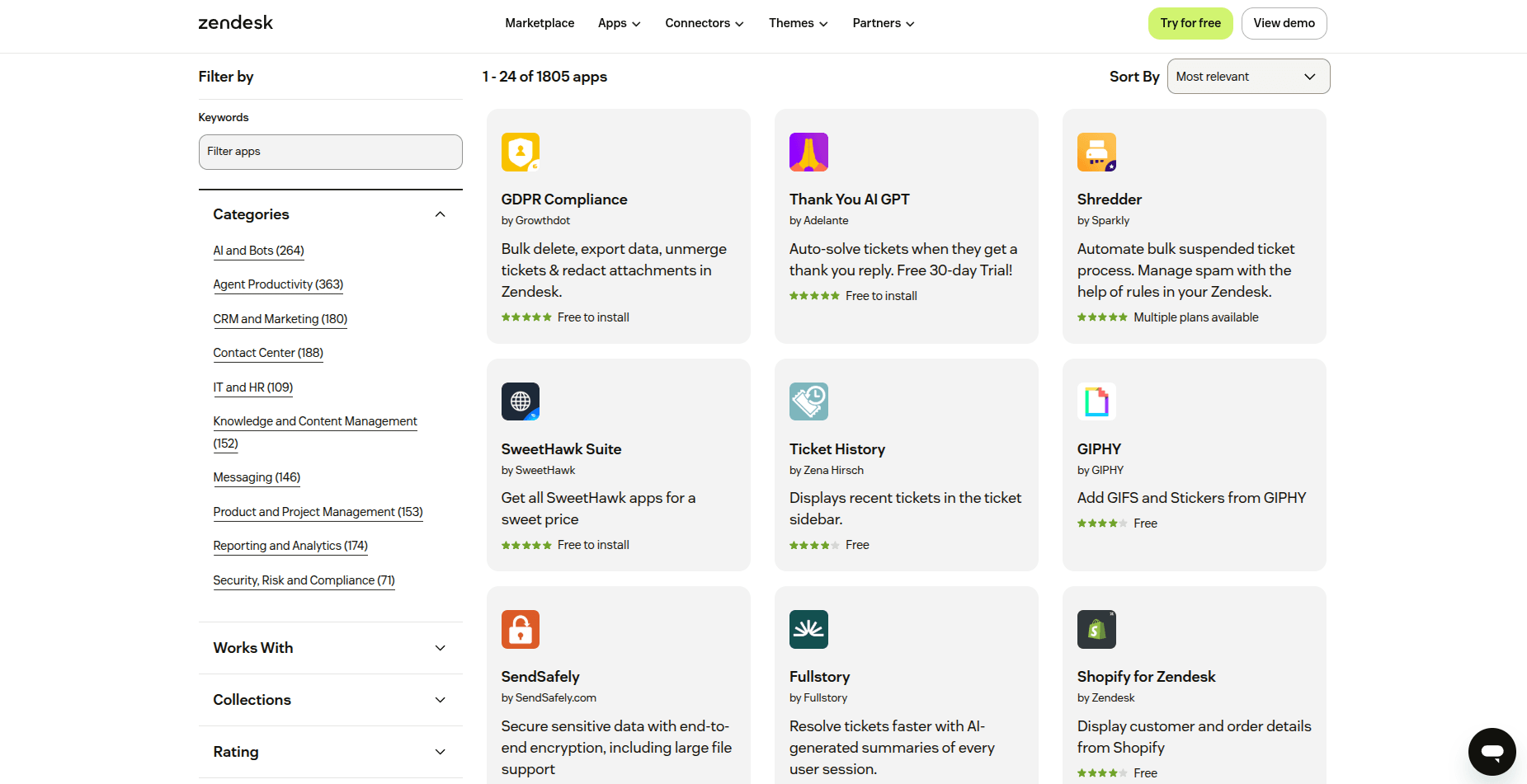 Aplicaciones Zendesk Zendesk - Integraciones de aplicaciones