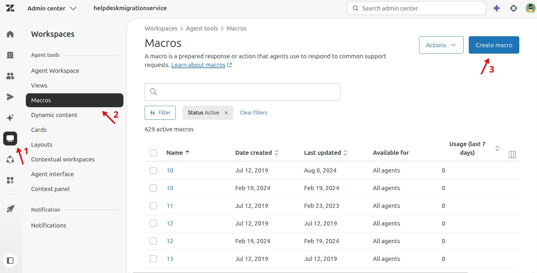 Zendesk Macros