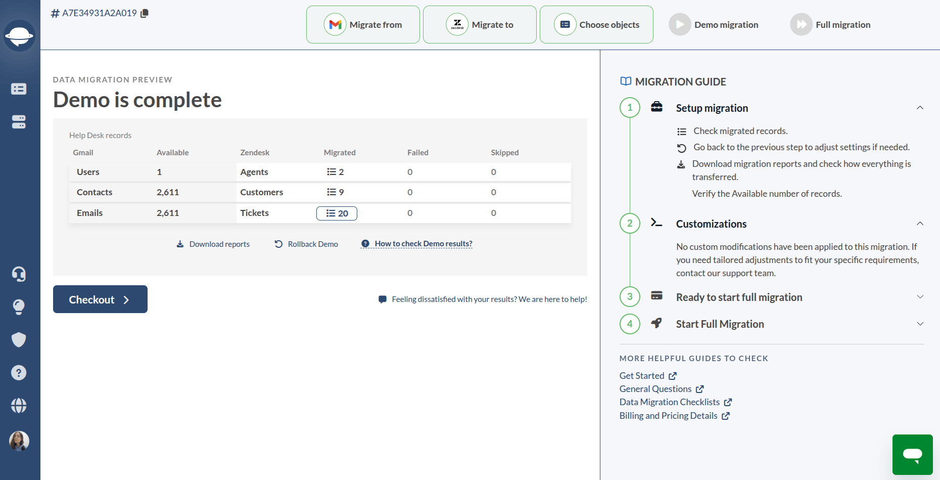 Gmail to Zendesk Demo Migration Gmail to Zendesk Demo Migration