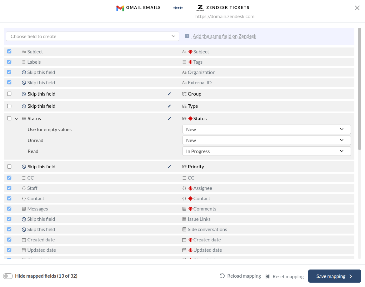 Gmail to Zendesk Migration - Emails and Tickets Mapping Gmail to Zendesk Migration - Emails and Tickets Mapping