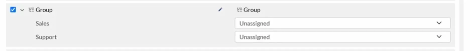 Grupo objetivo no asignado