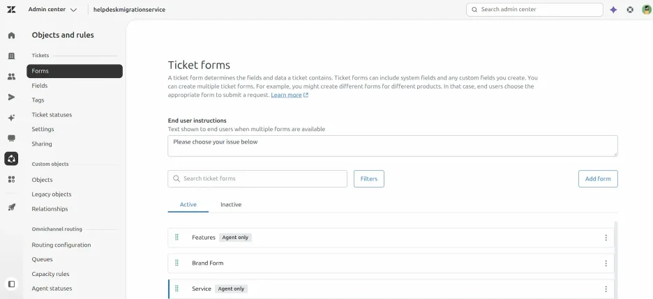 Zendesk - Formulir Tiket