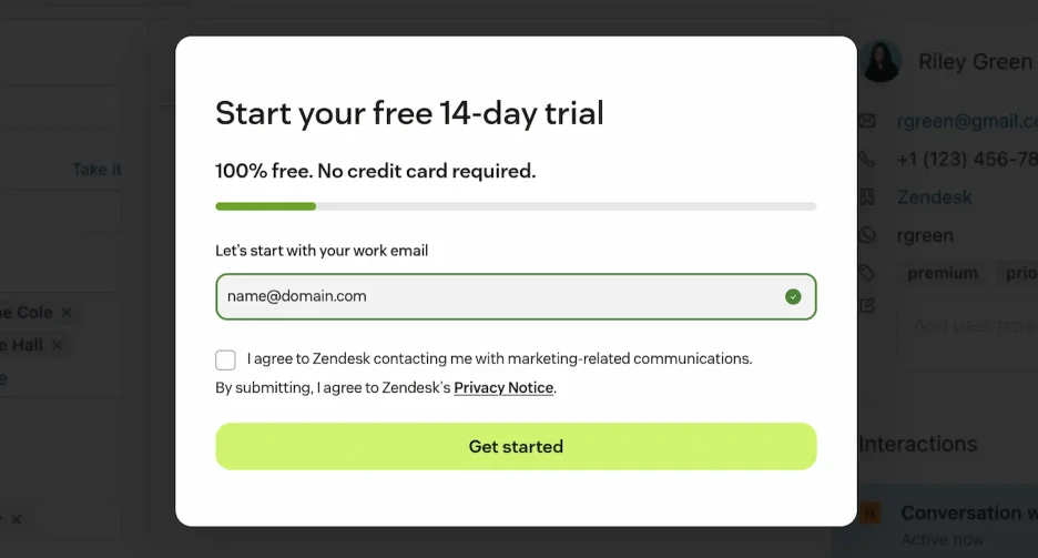 Essai gratuit Zendesk 